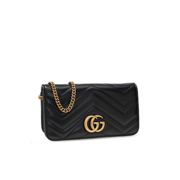 Gucci leather chain crossbody shoulder bag - Image 3