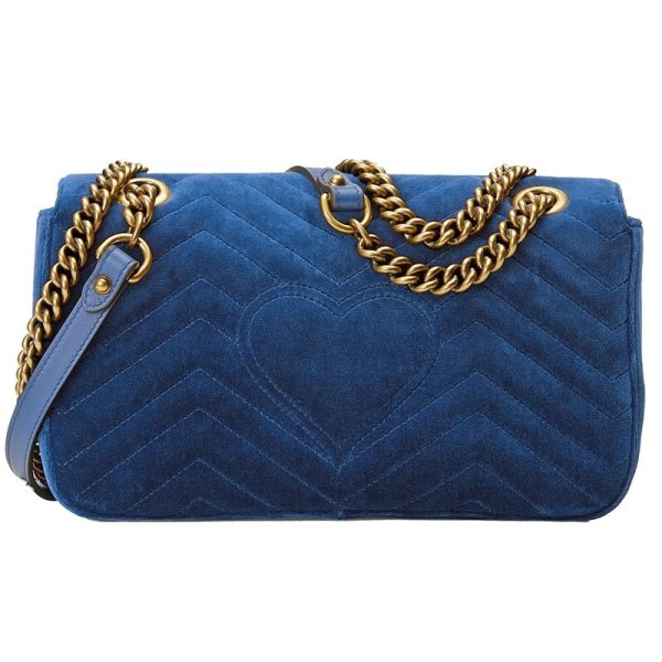 Gucci Blue Wave Pattern Chain Shoulder Bag - Image 3