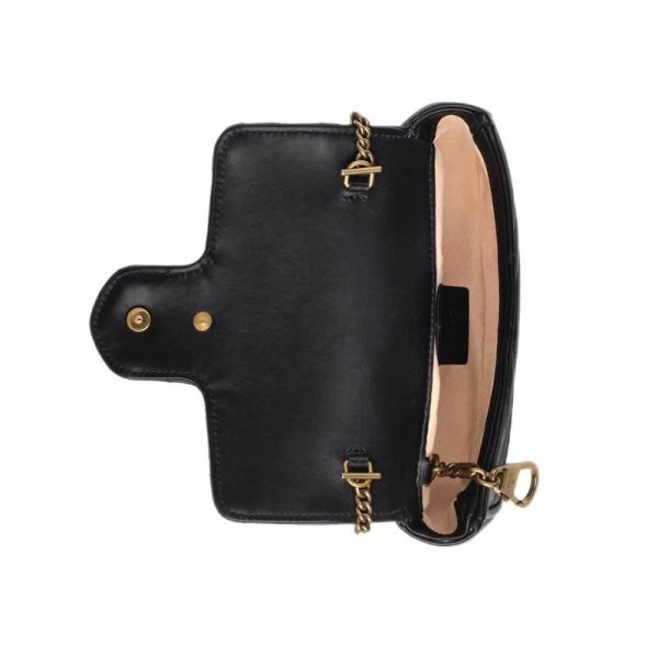 Gucci Black Quilted Leather Shoulder Bag - Image 3