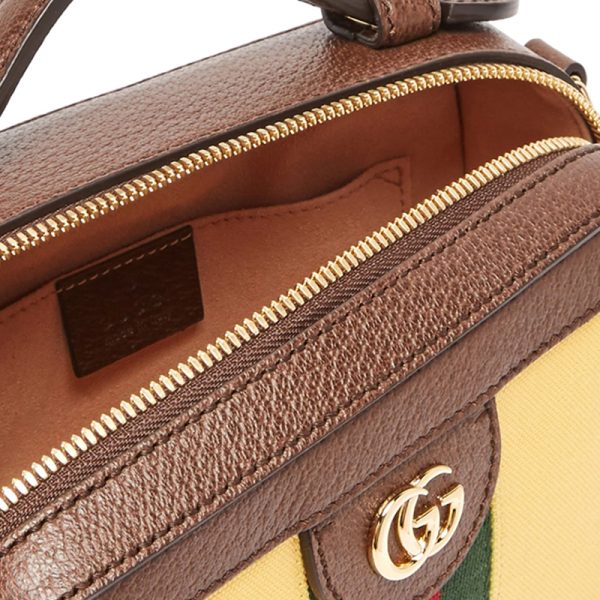 Gucci red green striped color blocked single shoulder crossbody bag - Image 3