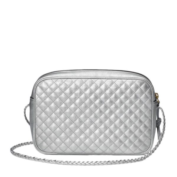 Gucci silver cowhide single shoulder diagonal cross bag - Image 3