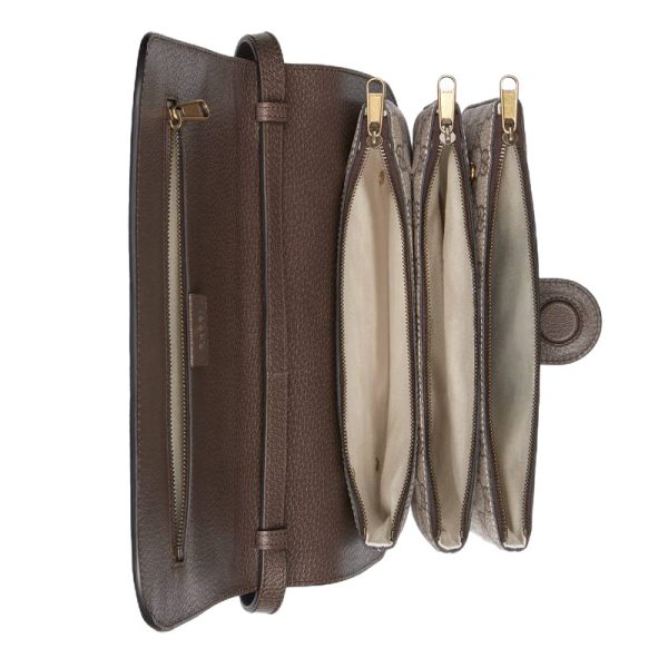 Gucci Brown Canvas Shoulder Bag - Image 3