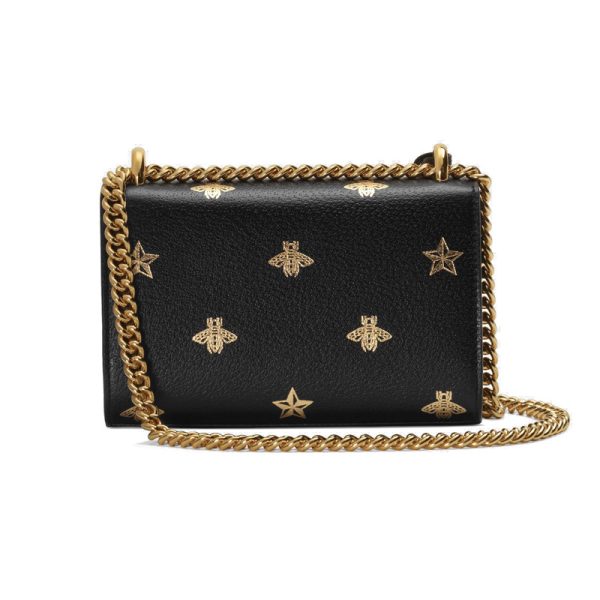 Gucci black cowhide chain shoulder bag - Image 3