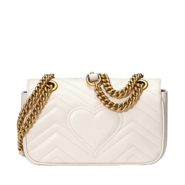 Gucci Double G Heart Imprint Shoulder Bag - Image 3