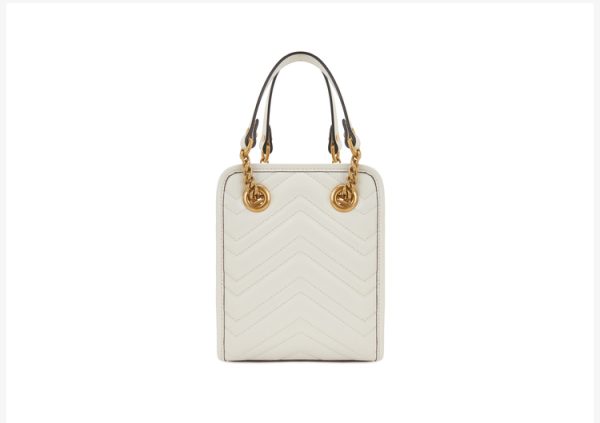 Gucci Mini Beige/White Canvas Shoulder Bag - Image 3