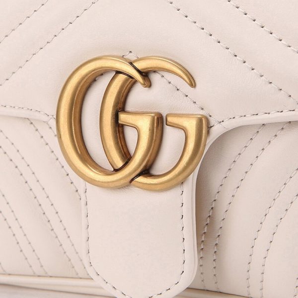 Gucci white cowhide shoulder bag - Image 3