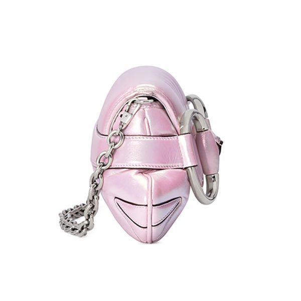 Gucci Pink Leather Handheld Shoulder Bag - Image 3