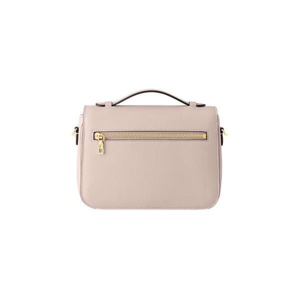 LV grey brown soft grain cowhide twist lock opening shoulder bag - Image 3