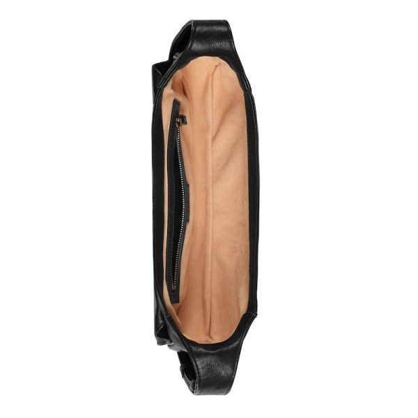 Gucci Black Leather Double G Magnetic Buckle Shoulder Bag - Image 3