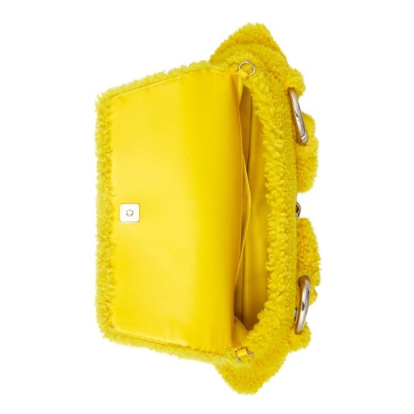 Gucci yellow wool detachable chain shoulder bag - Image 3