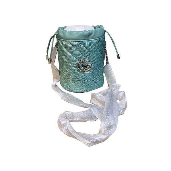 Gucci Mint Green Bucket Bag - Image 3