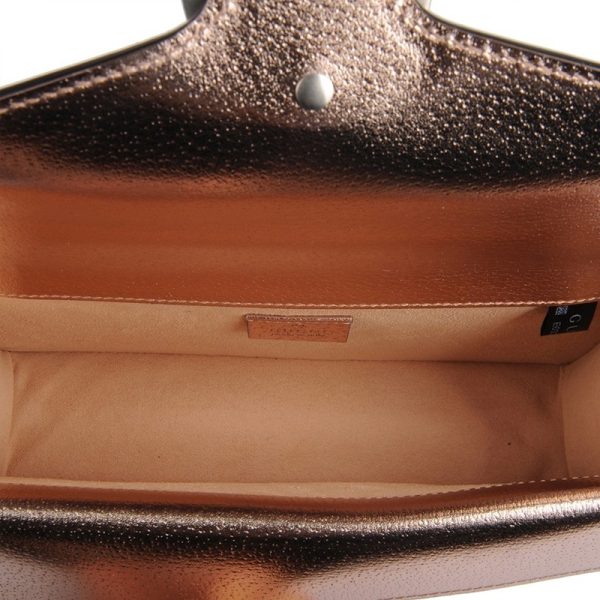 Gucci Champagne Gold Leather Chain Shoulder Bag - Image 3