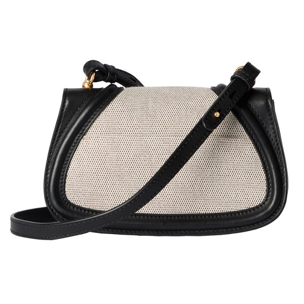 Gucci Mini Black Cotton Canvas Shoulder Bag - Image 3