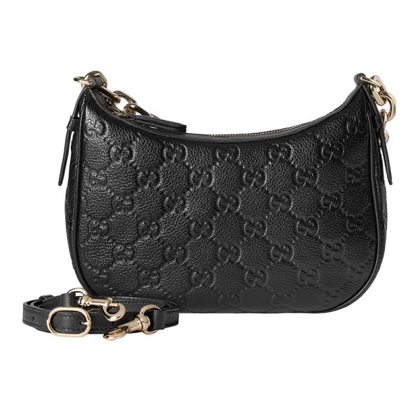 Gucci Small Black Leather Shoulder Bag - Image 3