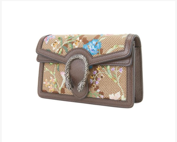 Gucci mini camel/ebony canvas shoulder crossbody bag - Image 2