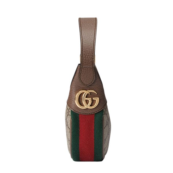 Gucci Mini Canvas/Leather Handbag - Image 3