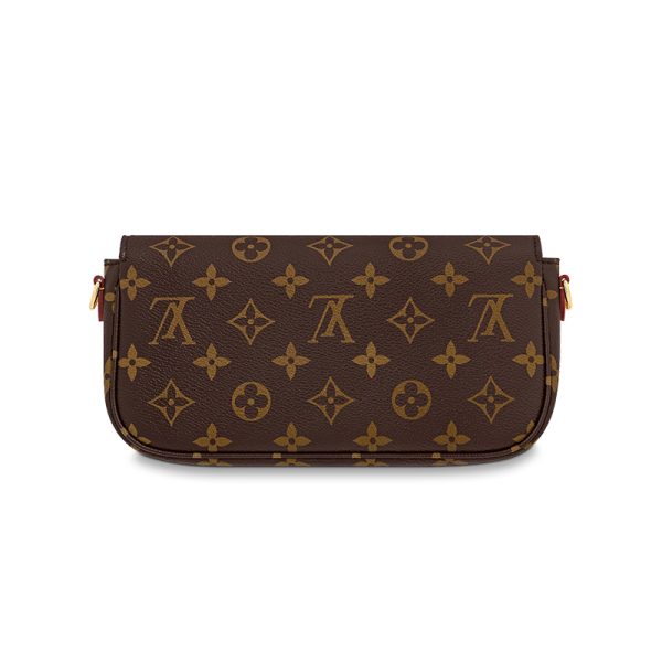 LV brown canvas vintage gold shoulder bag - Image 3