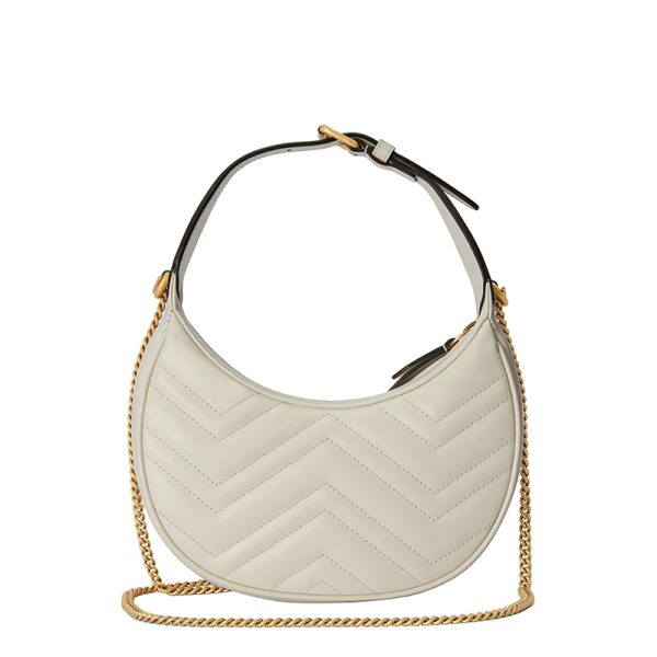 Gucci White Quilted Leather Shoulder Bag - Image 3