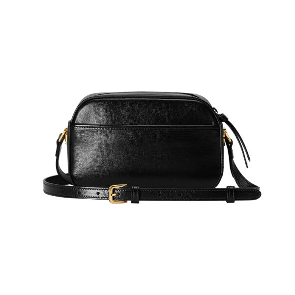 Gucci Small Black Leather Shoulder Bag - Image 3