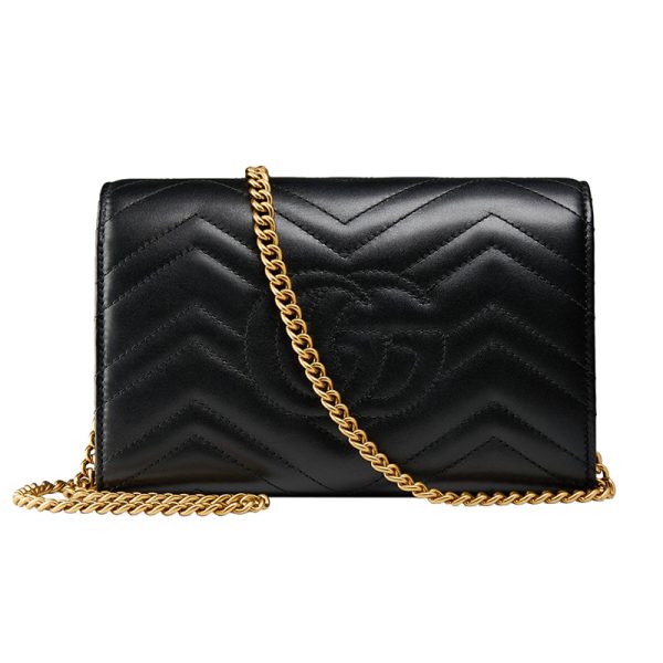 Gucci black leather diagonal shoulder bag - Image 3