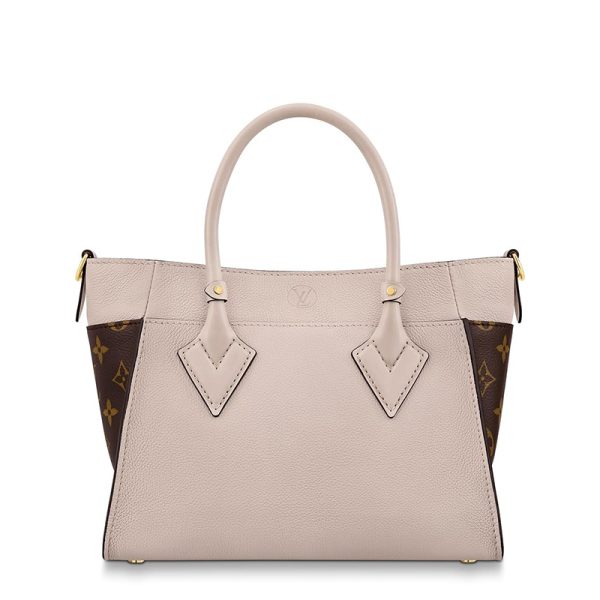 LV Gregg Pink Vintage Canvas Cowhide Shoulder Bag - Image 3