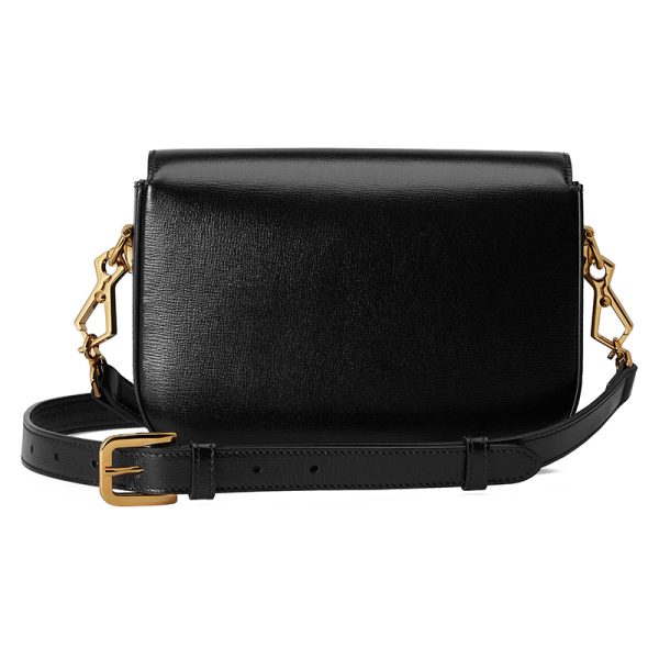Gucci Mini Black Leather Shoulder Bag - Image 3