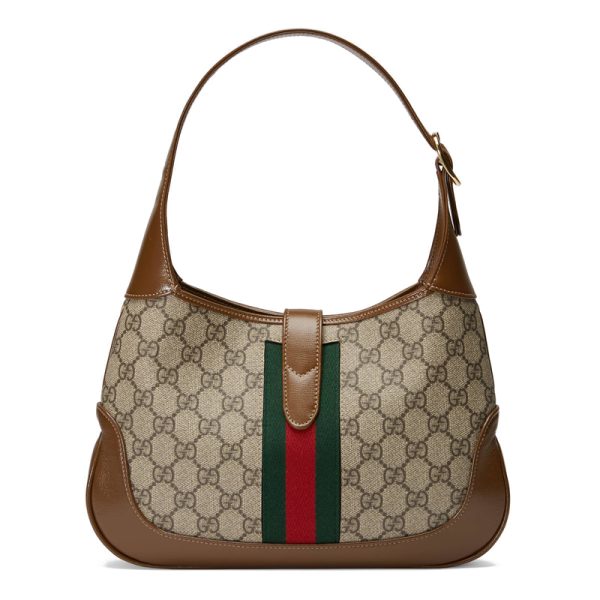 Gucci Small Brown Canvas Shoulder Bag - Image 3