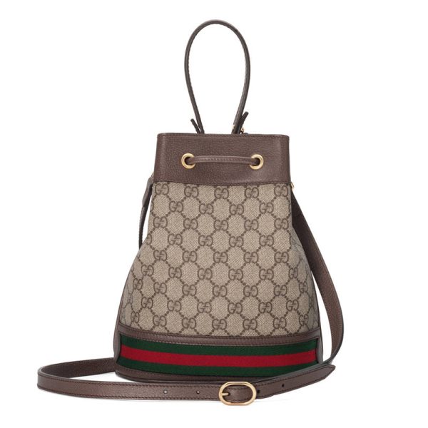 Gucci Small Canvas GG Bucket Bag - Image 3
