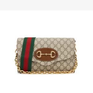 Gucci small canvas/leather handbag