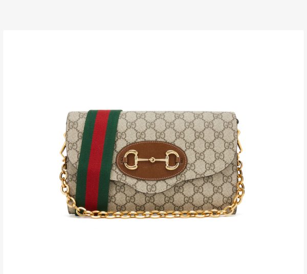 Gucci small canvas/leather handbag