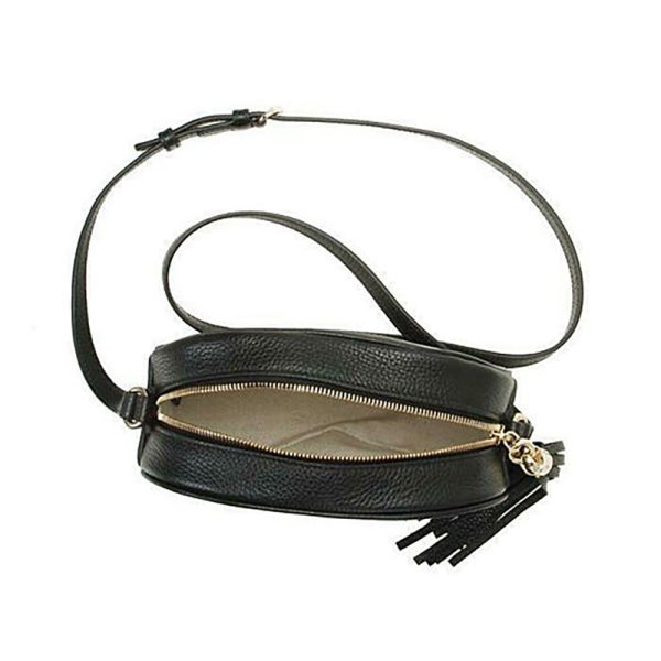 Gucci Black Leather Cross Shoulder Bag - Image 3