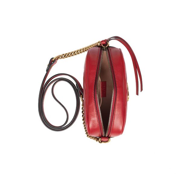 Gucci Red Leather Shoulder Bag - Image 3