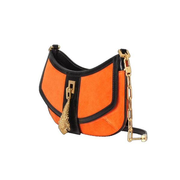 Gucci Orange Leather Shoulder Bag - Image 3