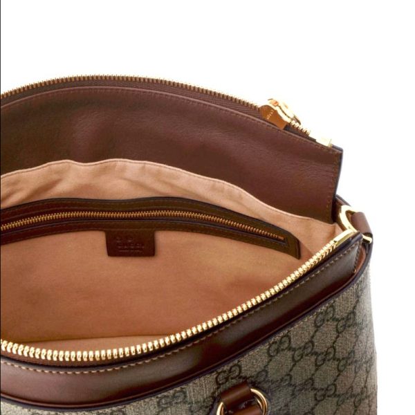 Gucci Brown Canvas Shoulder Bag - Image 3