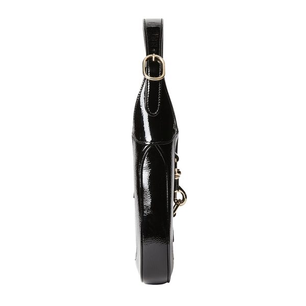 Gucci small black patent leather shoulder bag - Image 2
