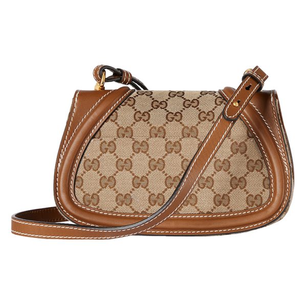 Gucci Mini Brown Canvas Shoulder Bag - Image 3