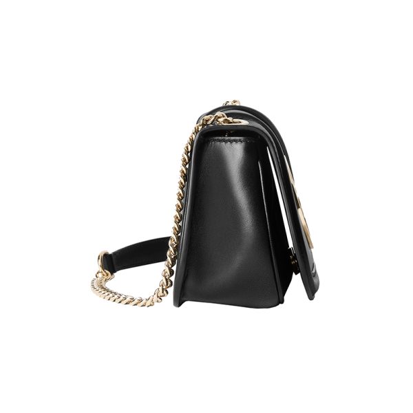 Gucci Small Black Leather Shoulder Bag - Image 3