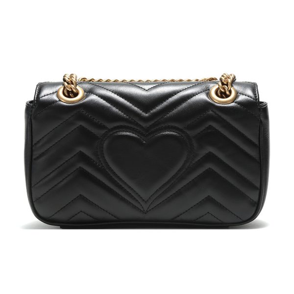 Gucci Black Leather Shoulder Bag - Image 3