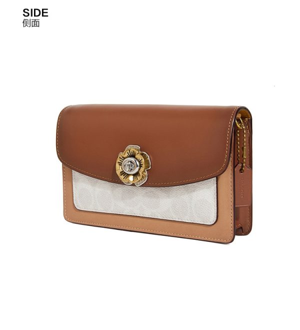 Coach Small Camellia Chain Shoulder Bag - Image 3
