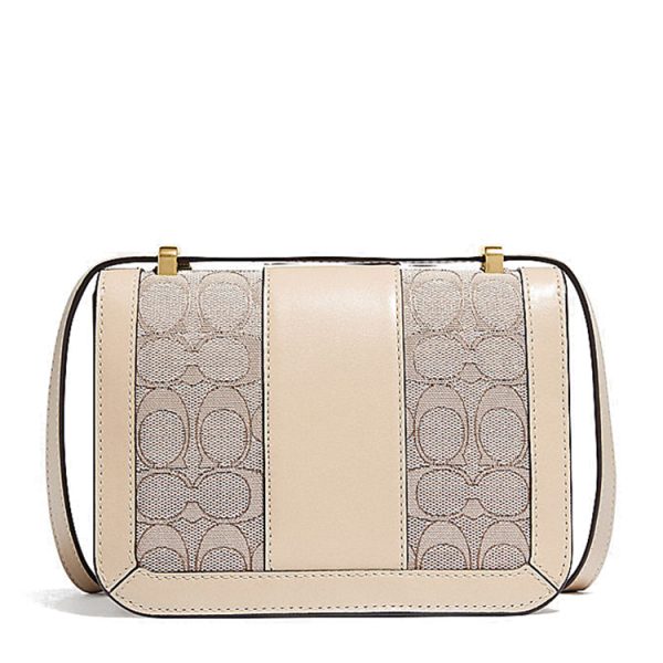 Coach leather jacquard fabric shoulder bag - Image 3
