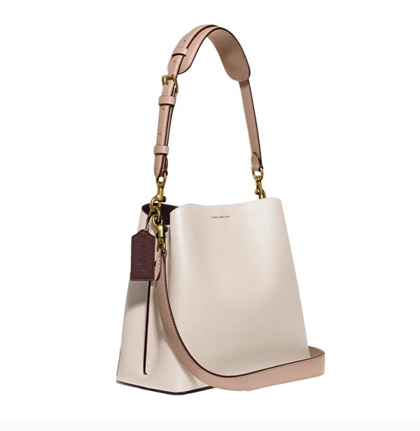 Coach white polished pebble leather shoulder bag - Image 3