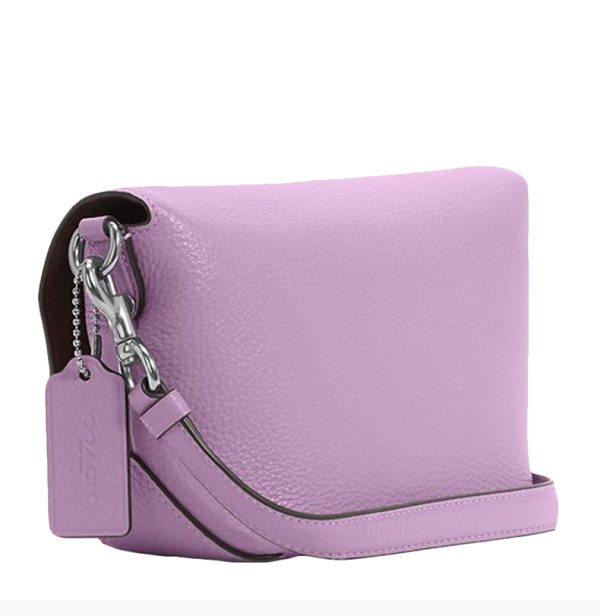 Coach solid color pebble leather shoulder bag - Image 3