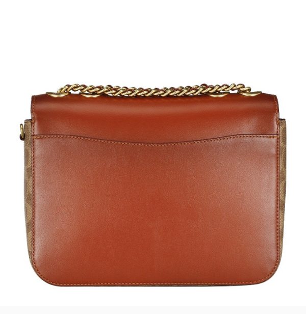 Coach Color blocked Canvas with Leather Shoulder Bag - Image 3