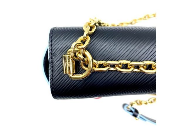LV TWIST Black Leather Shoulder Bag - Image 2