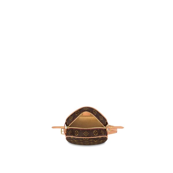 LV brown vintage cowhide round cake handbag - Image 3
