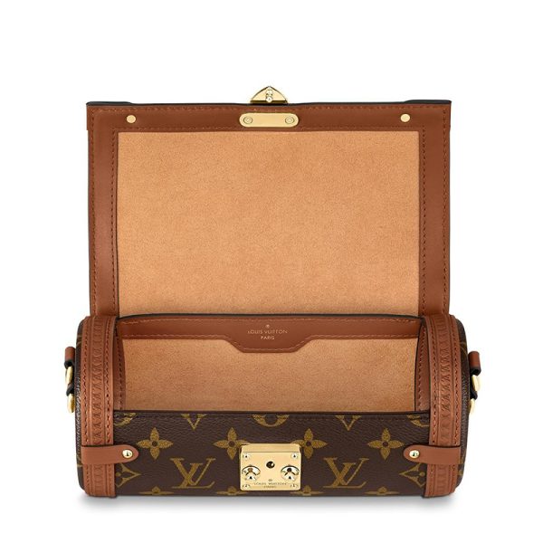LV brown presbyopia detachable shoulder strap, hand-held diagonal cross cylindrical shoulder bag - Image 3