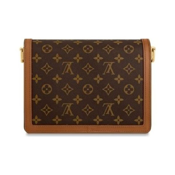 LV vintage leather patchwork metal chain shoulder crossbody bag - Image 2