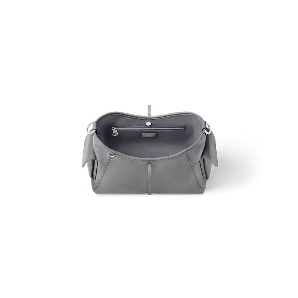 LV gray lambskin with chain tag decoration shoulder bag - Image 3