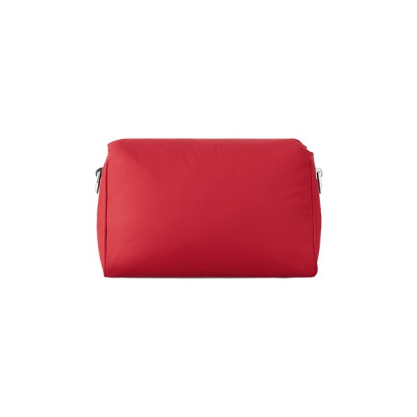 LV small red nylon with leather magnetic buckle crossbody bag - Image 4