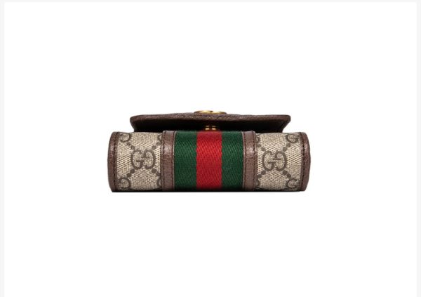 Gucci Ophidia series canvas/leather GG mini handbag mobile small square bag - Image 4